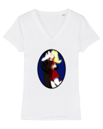 Iubire în ’70 Tricou mânecă scurtă guler V Damă Evoker
