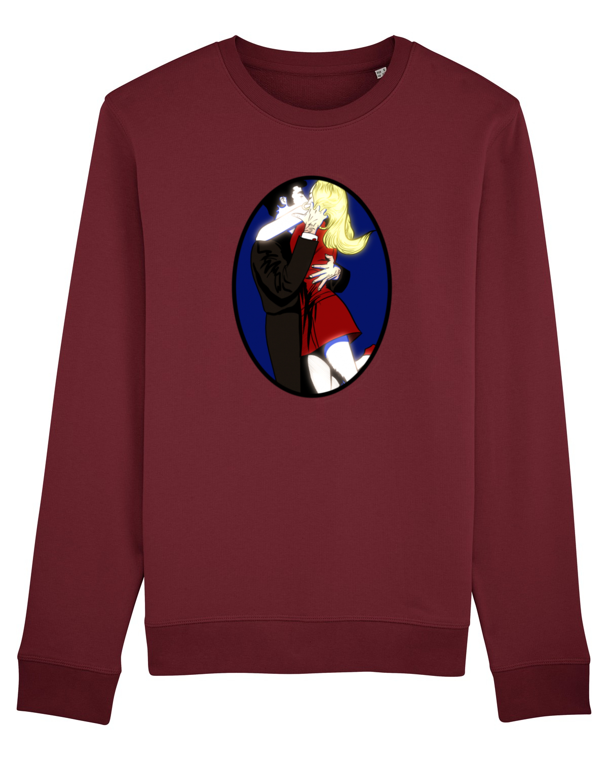 Bluză mânecă lungă Unisex Rise Burgundy