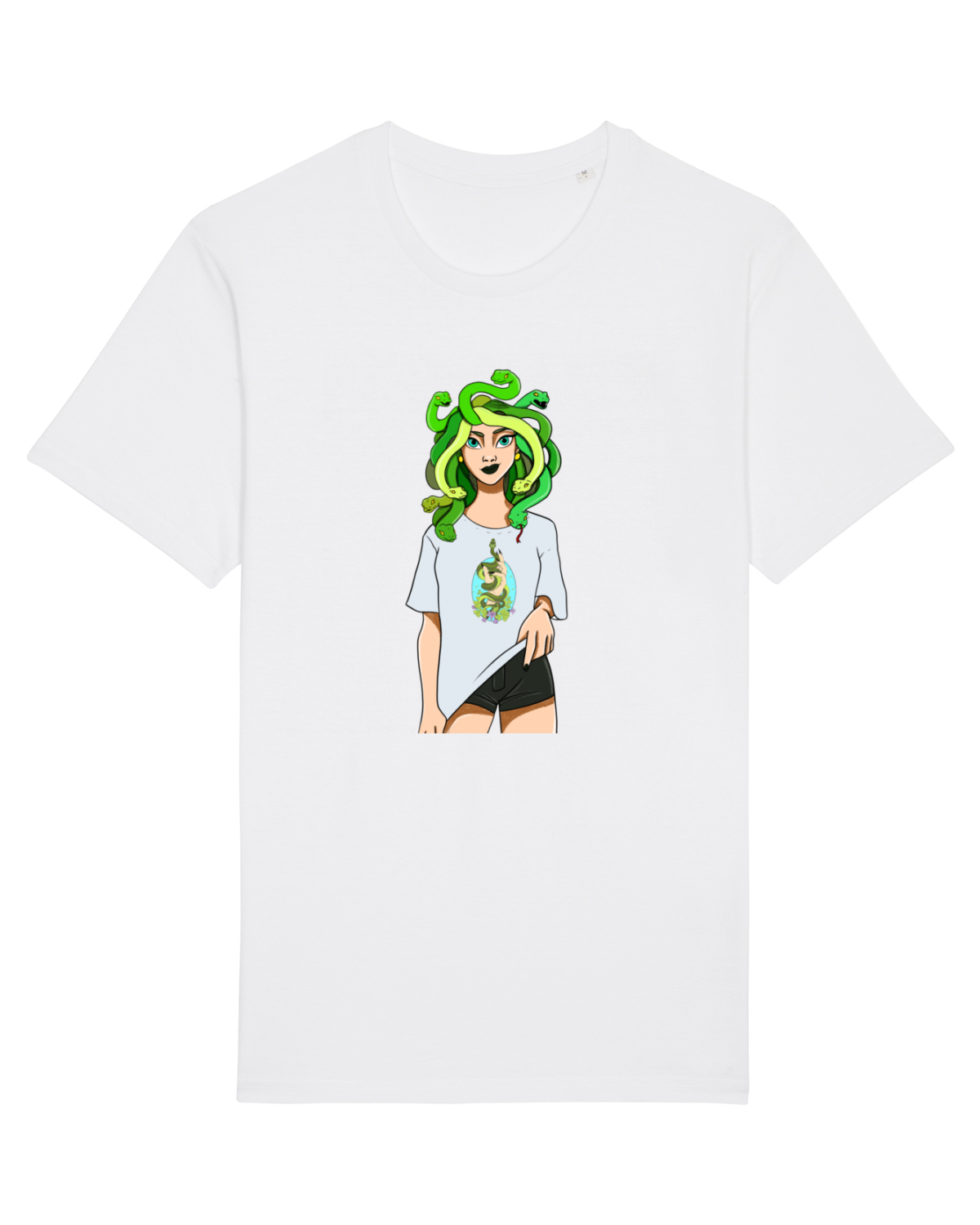 Tricou mânecă scurtă Unisex Rocker White