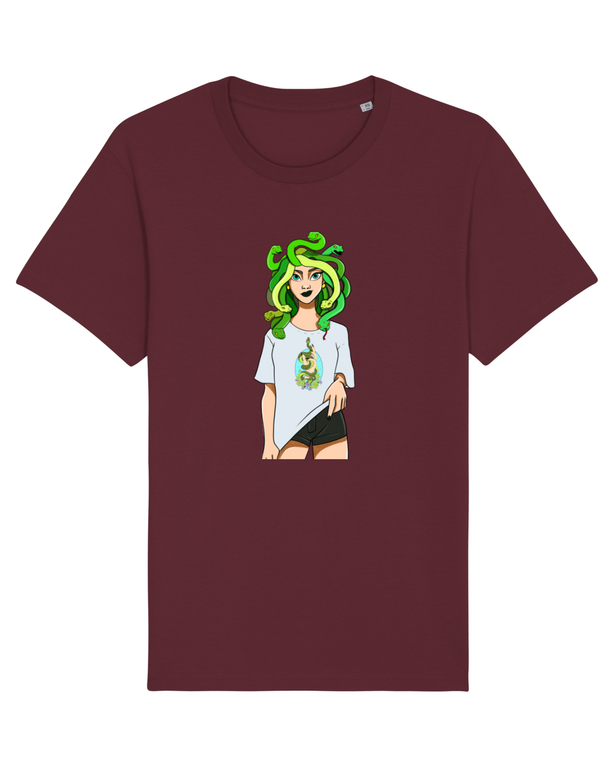 Tricou mânecă scurtă Unisex Rocker Burgundy