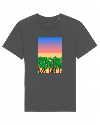 Sunset Palmtrees Anthracite