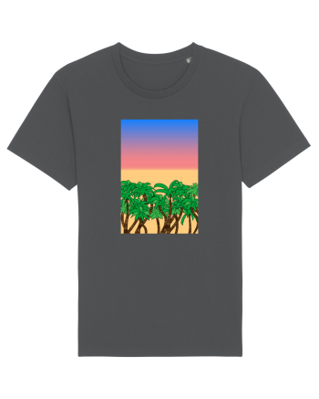 Sunset Palmtrees Anthracite
