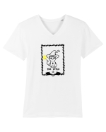 Pisica vrăjitoriei  Tricou mânecă scurtă guler V Bărbat Presenter