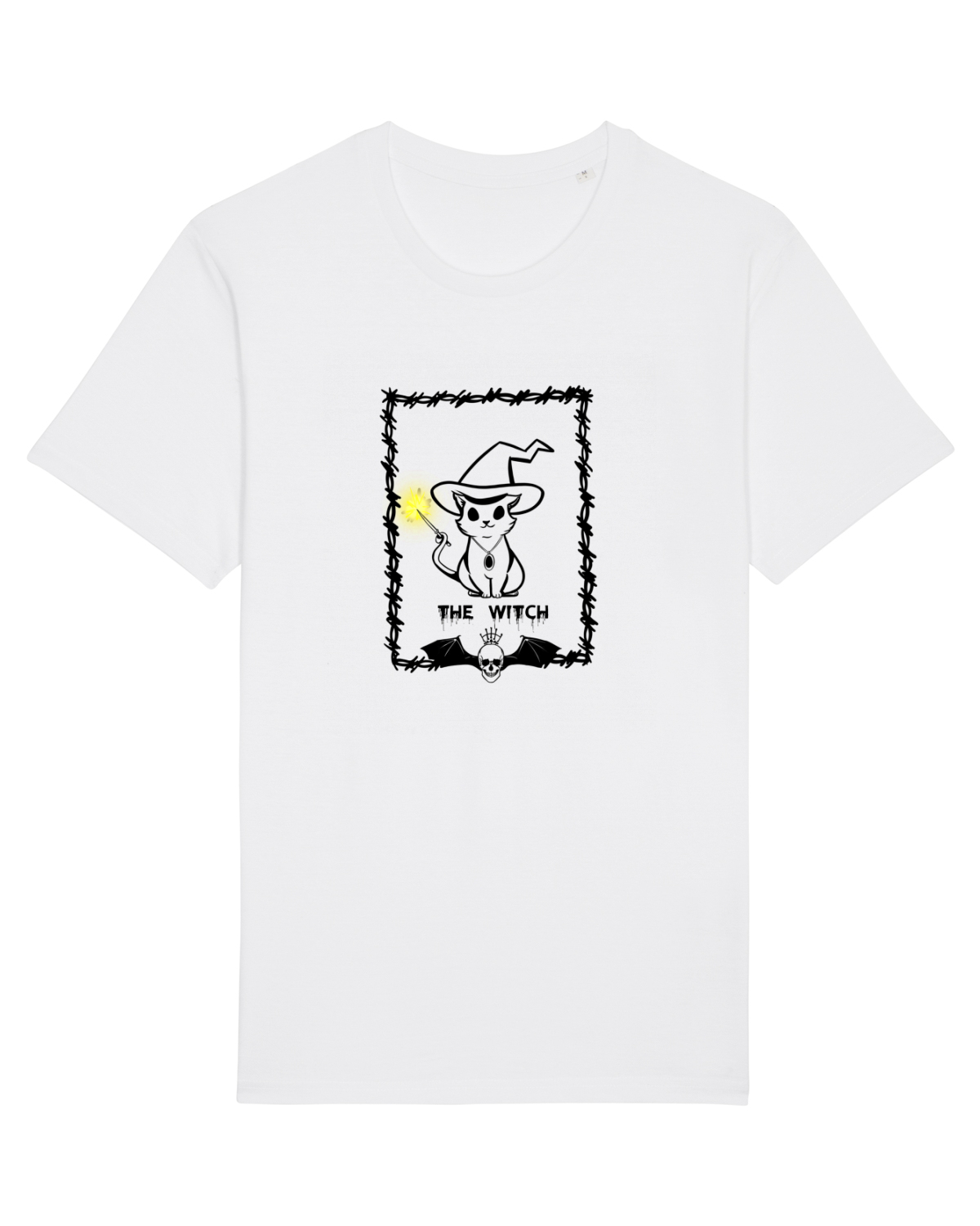Tricou mânecă scurtă Unisex Rocker White