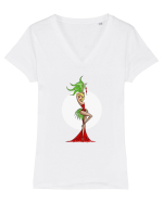 Dansatoare sexy Tricou mânecă scurtă guler V Damă Evoker