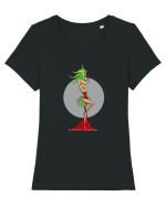 Dansatoare sexy Tricou mânecă scurtă guler larg fitted Damă Expresser