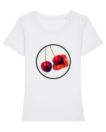 Buze sexy Tricou mânecă scurtă guler larg fitted Damă Expresser
