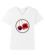 Buze sexy Tricou mânecă scurtă guler V Bărbat Presenter