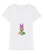 Fata de trib Tricou mânecă scurtă guler V Damă Evoker