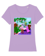 Baie relaxanta Tricou mânecă scurtă guler larg fitted Damă Expresser