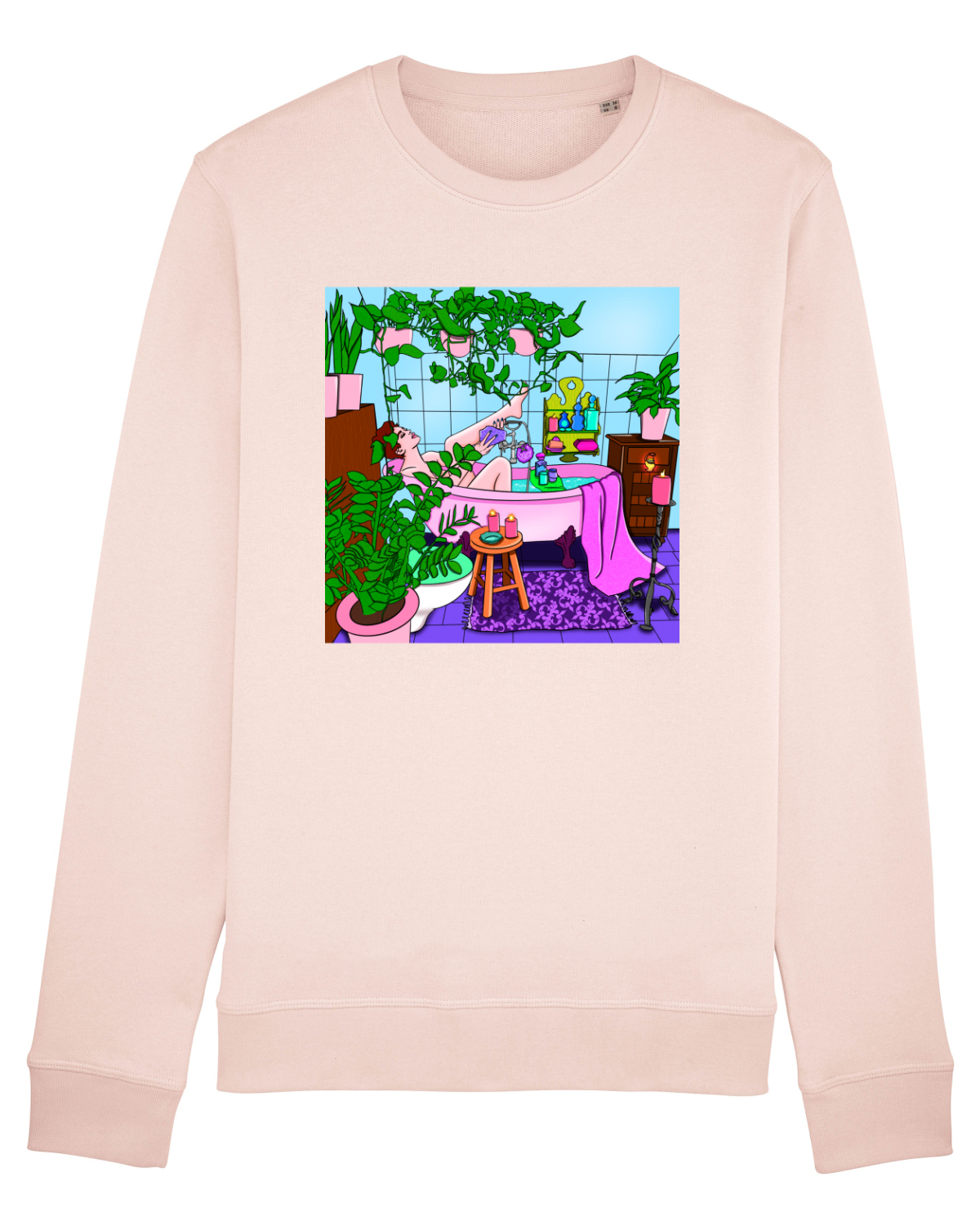 Bluză mânecă lungă Unisex Rise Candy Pink