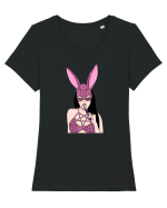 Fata iepure  Tricou mânecă scurtă guler larg fitted Damă Expresser