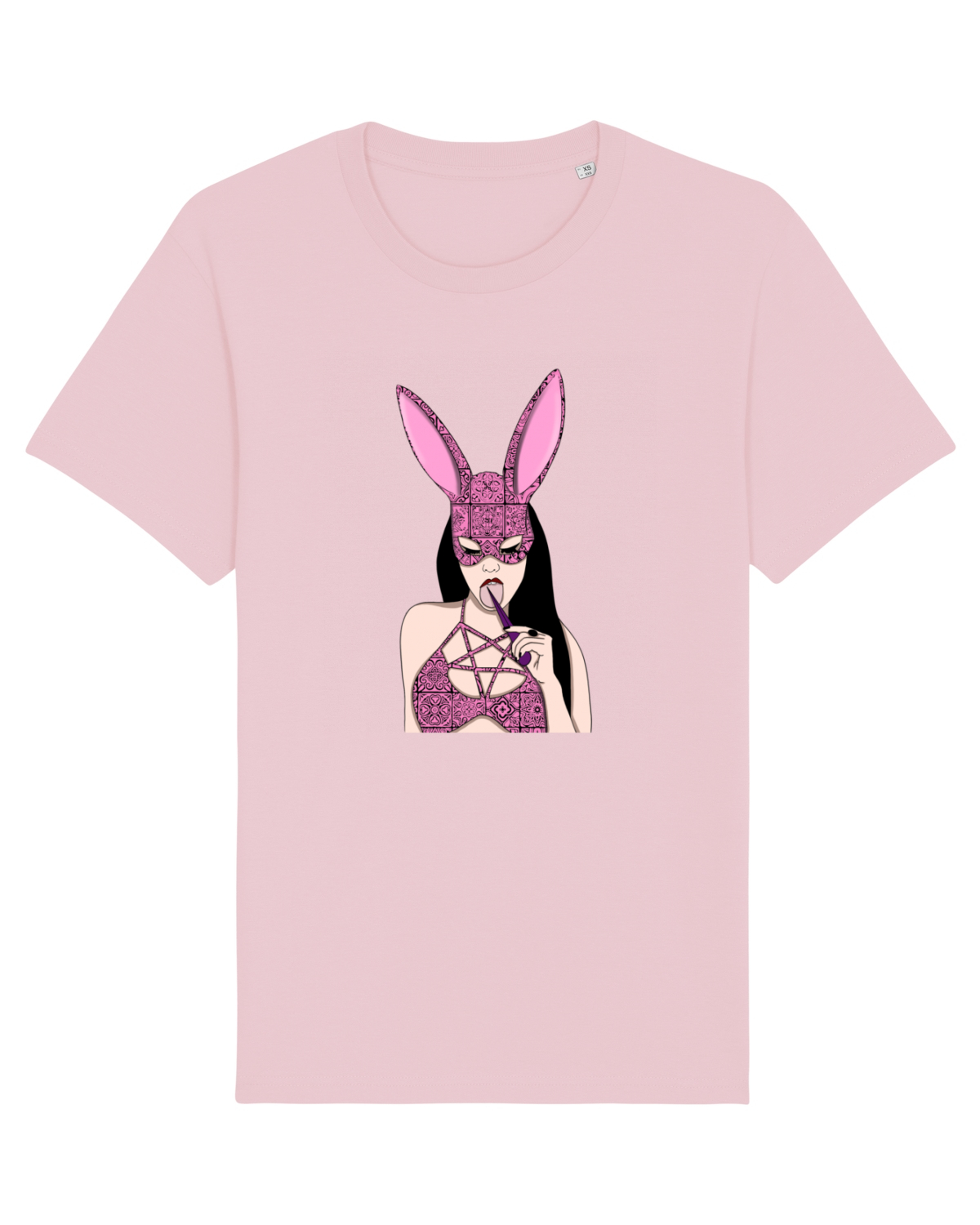 Tricou mânecă scurtă Unisex Rocker Cotton Pink