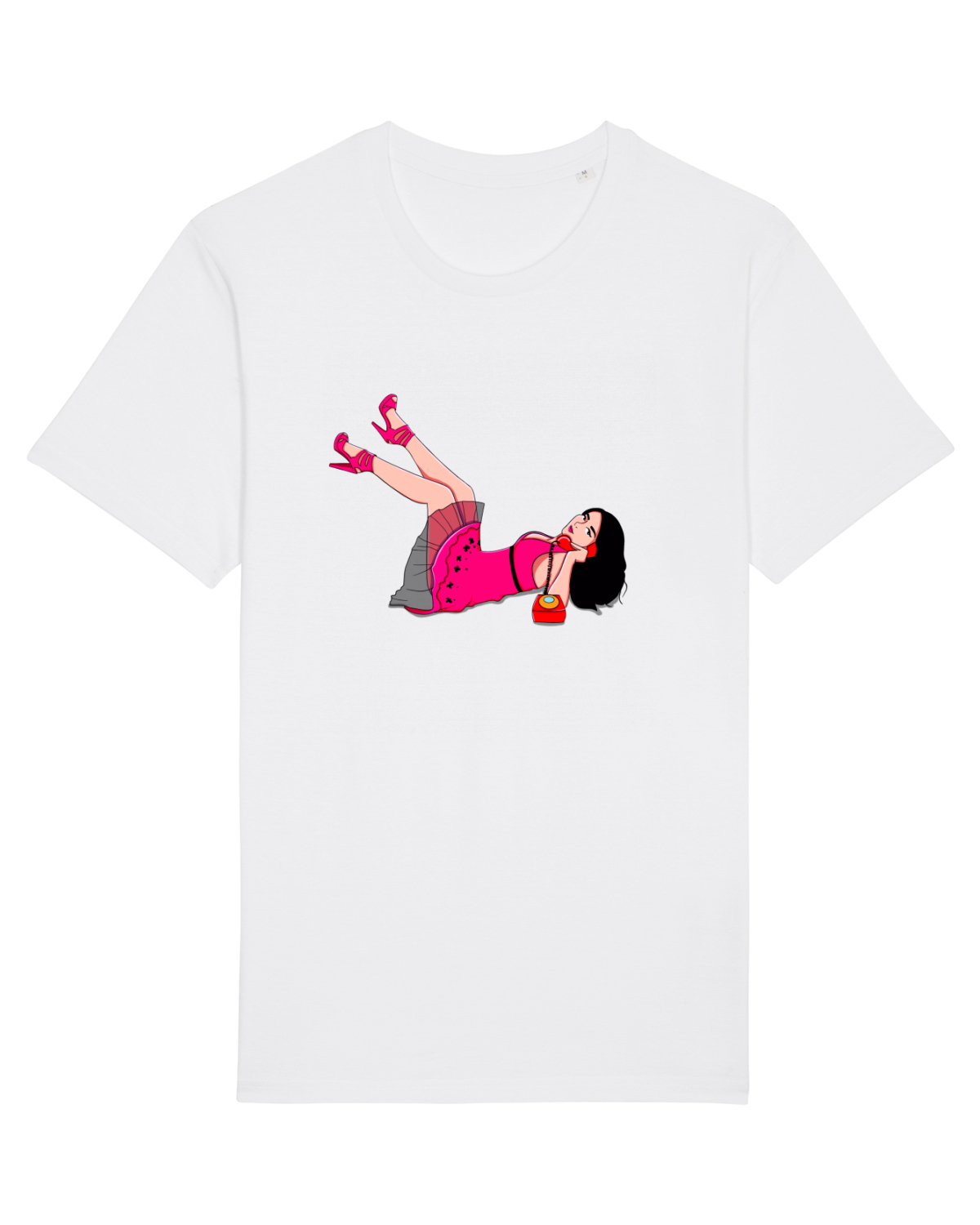 Tricou mânecă scurtă Unisex Rocker White