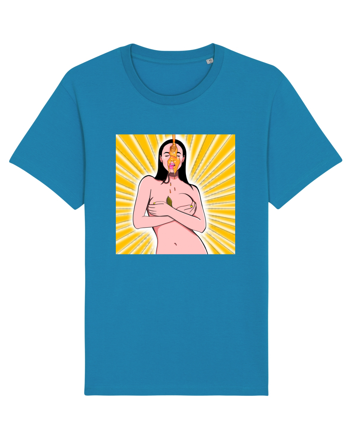 Tricou mânecă scurtă Unisex Rocker Azur