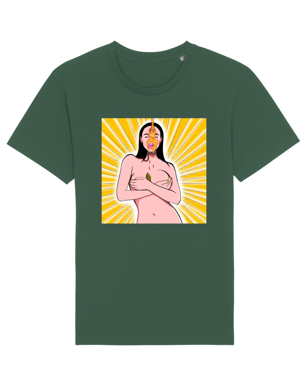 Tricou mânecă scurtă Unisex Rocker Bottle Green