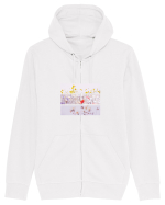 Pink Flowers Hanorac cu fermoar Unisex Connector