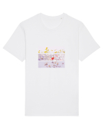 Pink Flowers Tricou mânecă scurtă Unisex Rocker