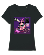 Vrăjitoare Tricou mânecă scurtă guler larg fitted Damă Expresser