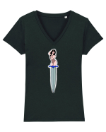 Arma sexy Tricou mânecă scurtă guler V Damă Evoker
