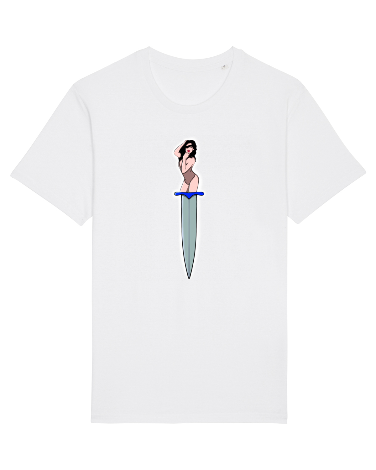 Tricou mânecă scurtă Unisex Rocker White