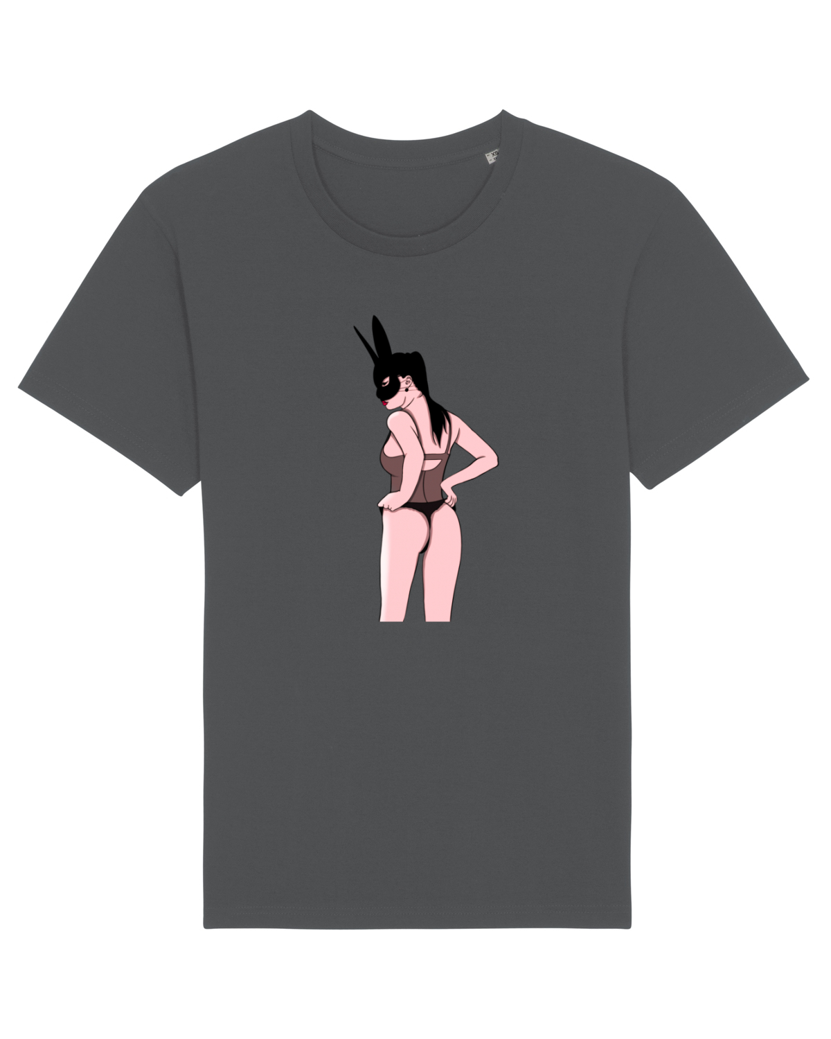 Tricou mânecă scurtă Unisex Rocker Anthracite