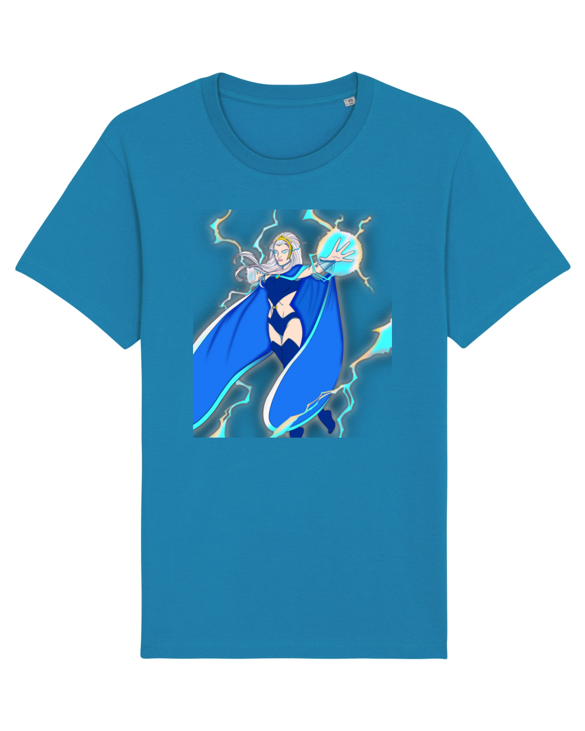Tricou mânecă scurtă Unisex Rocker Azur