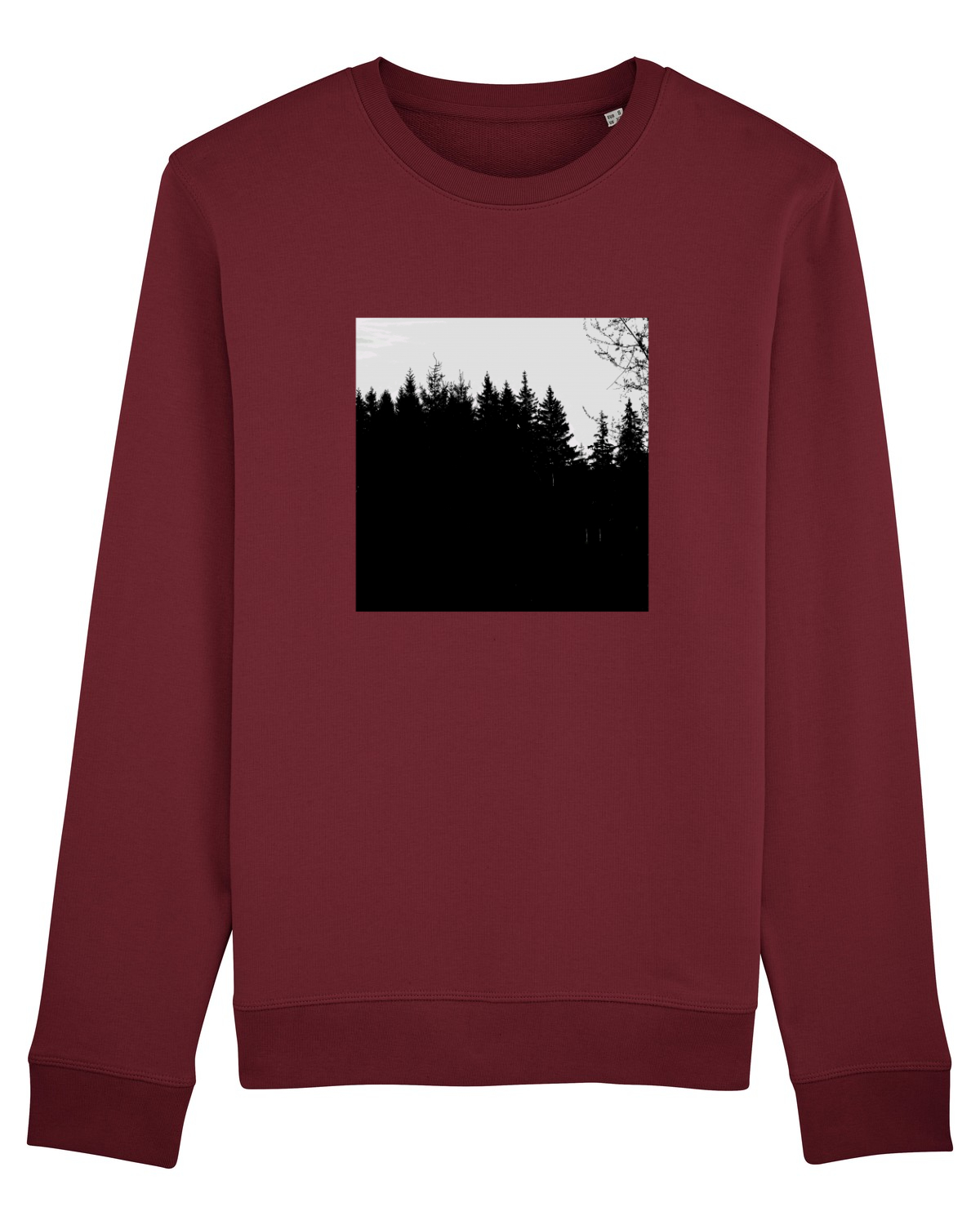 Bluză mânecă lungă Unisex Rise Burgundy