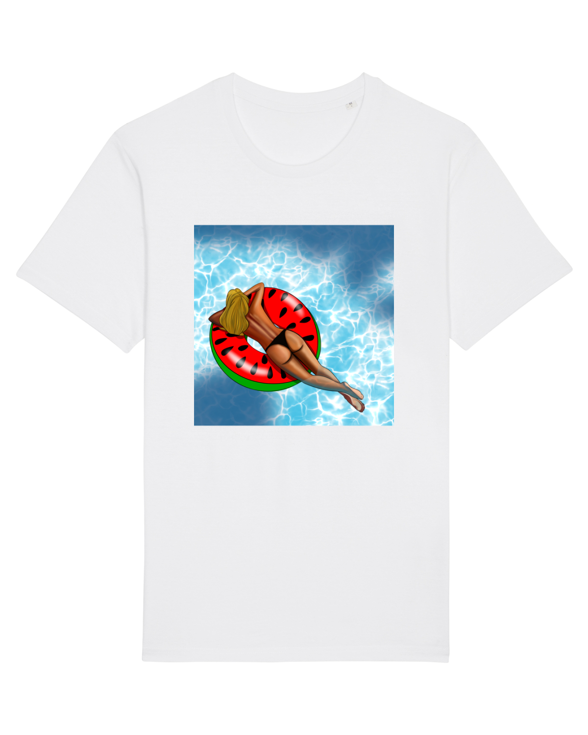 Tricou mânecă scurtă Unisex Rocker White