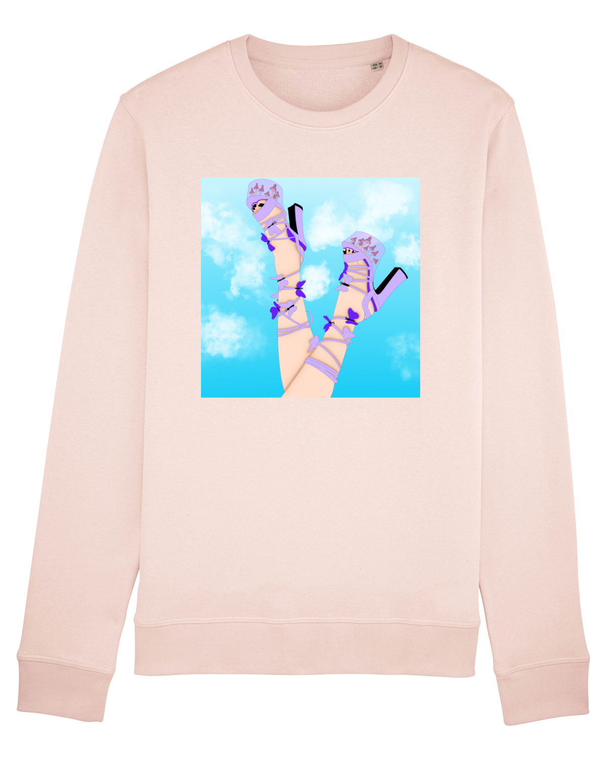 Bluză mânecă lungă Unisex Rise Candy Pink
