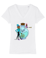 Halloween  Tricou mânecă scurtă guler V Damă Evoker