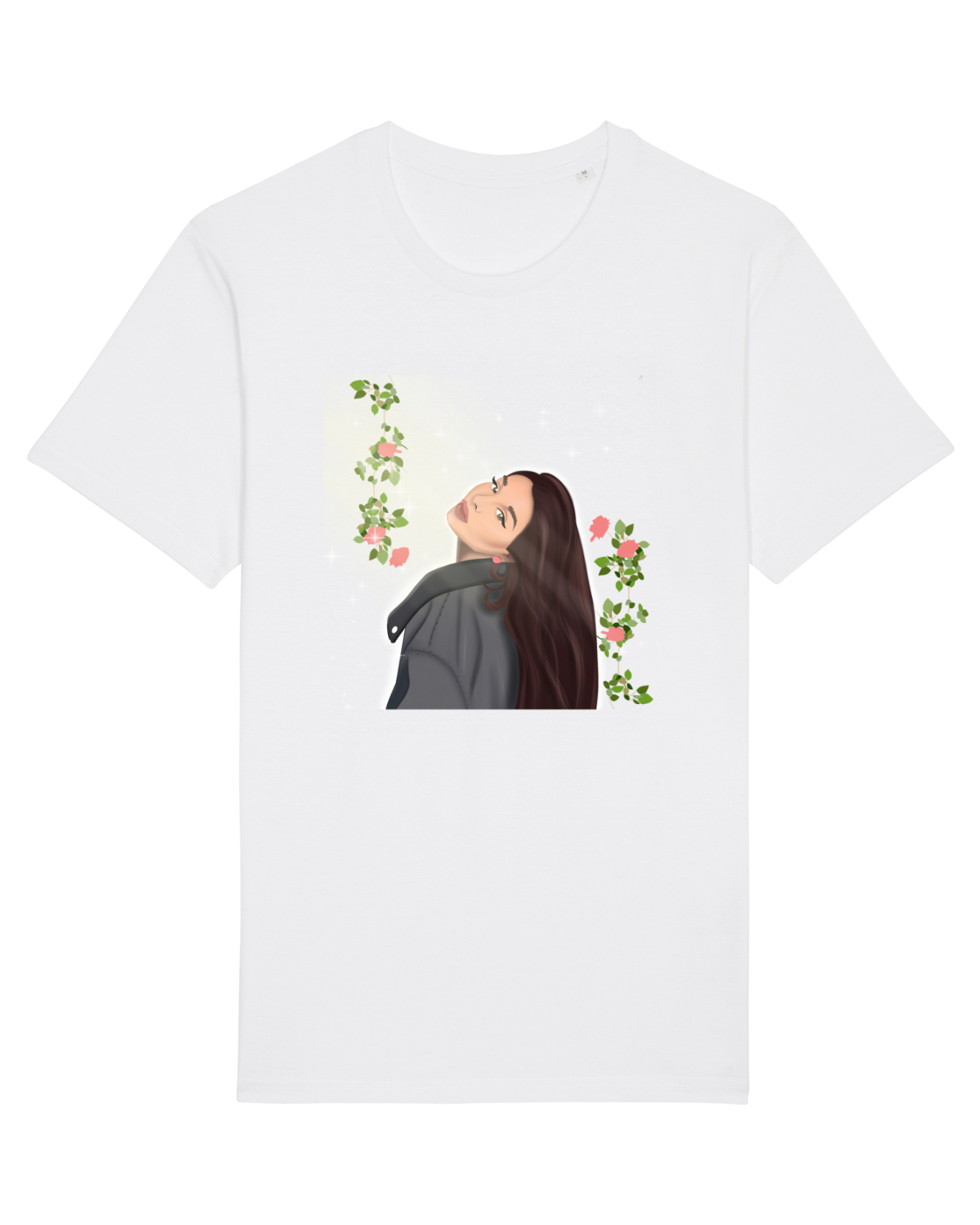 Tricou mânecă scurtă Unisex Rocker White