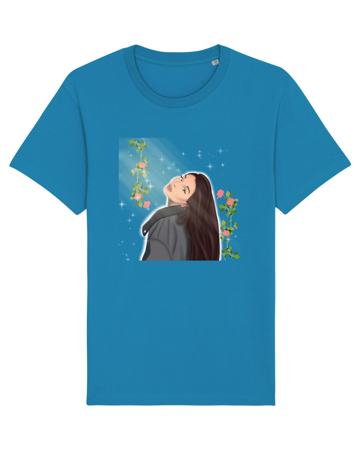 Tricou mânecă scurtă Unisex Rocker Azur