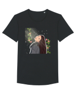 Fata aesthetic Tricou mânecă scurtă guler larg Bărbat Skater