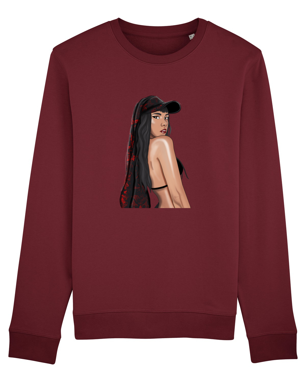 Bluză mânecă lungă Unisex Rise Burgundy