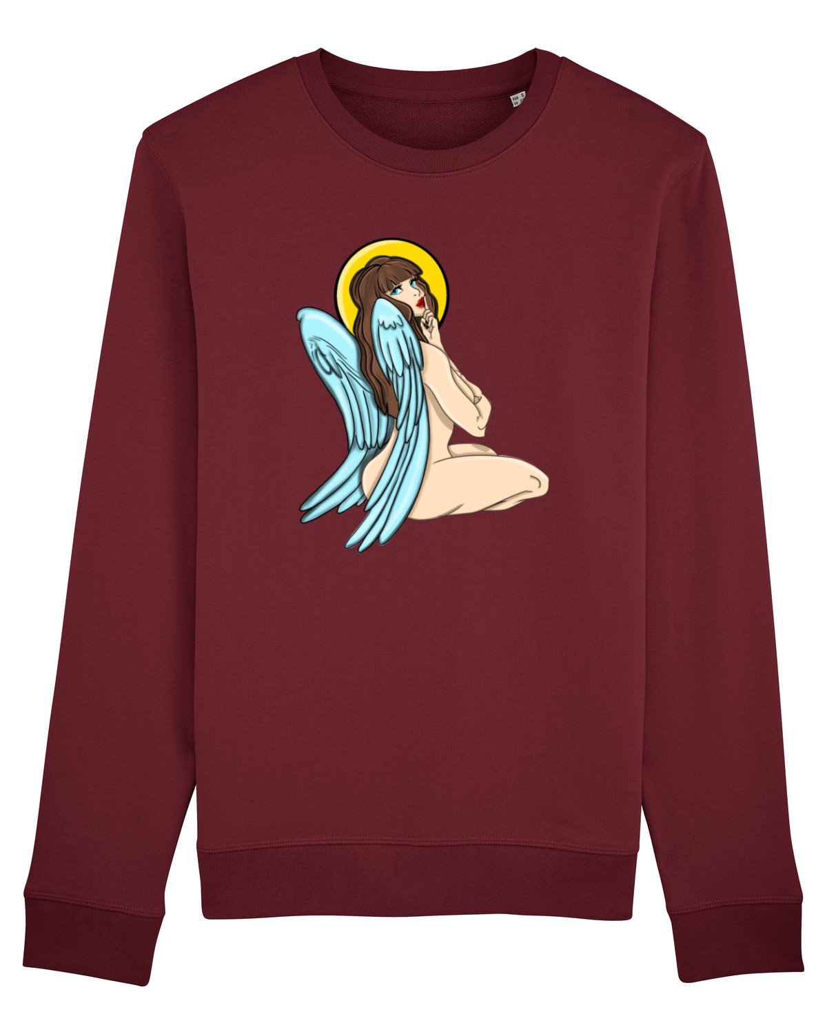 Bluză mânecă lungă Unisex Rise Burgundy