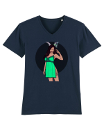 Berbec Tricou mânecă scurtă guler V Bărbat Presenter
