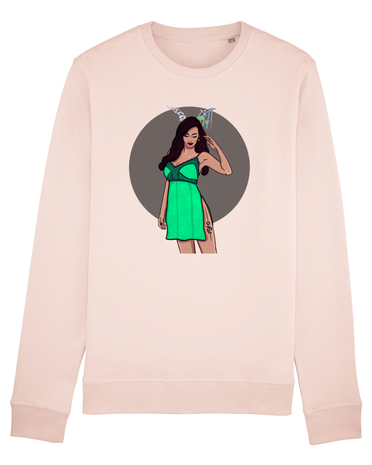 Bluză mânecă lungă Unisex Rise Candy Pink