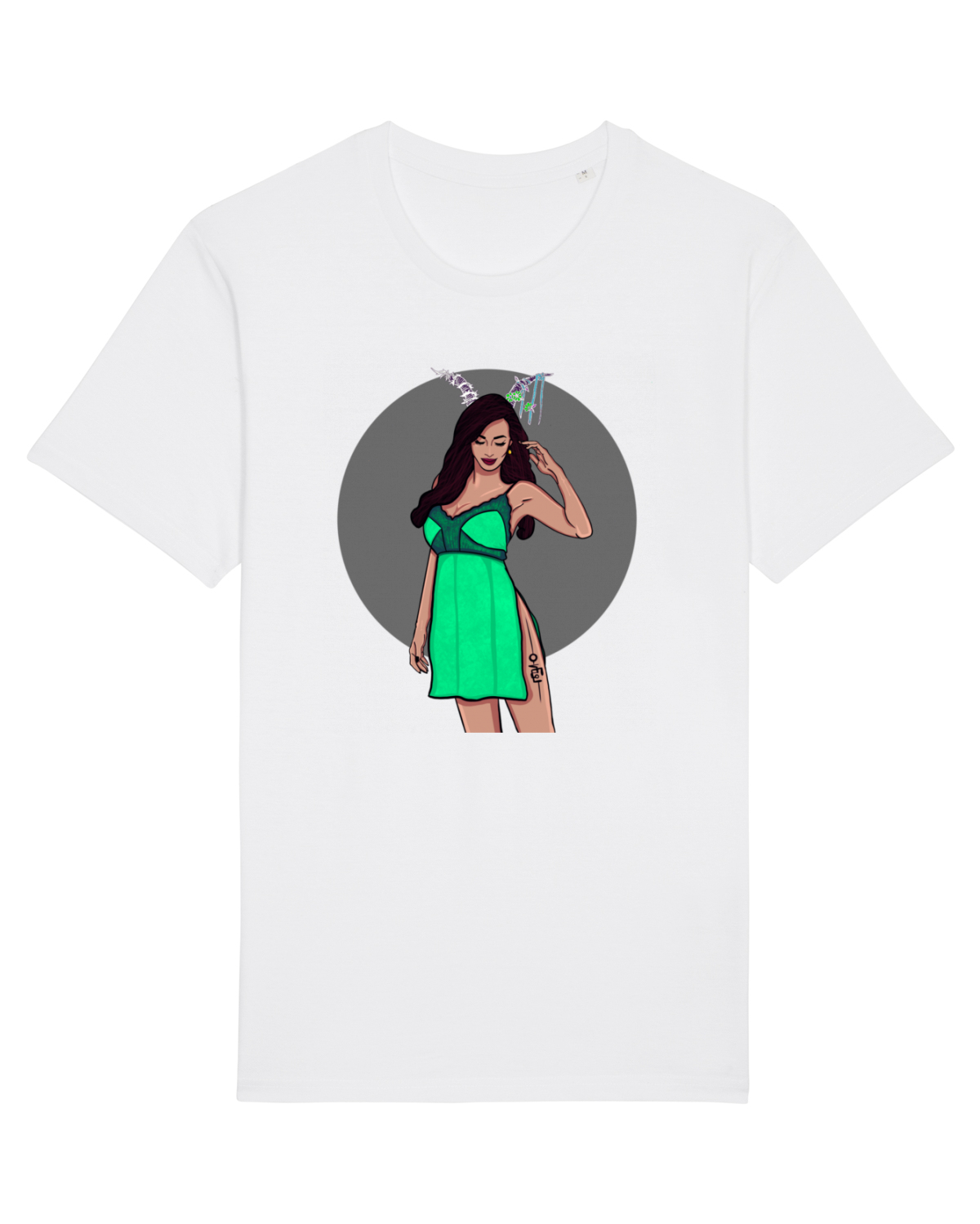 Tricou mânecă scurtă Unisex Rocker White