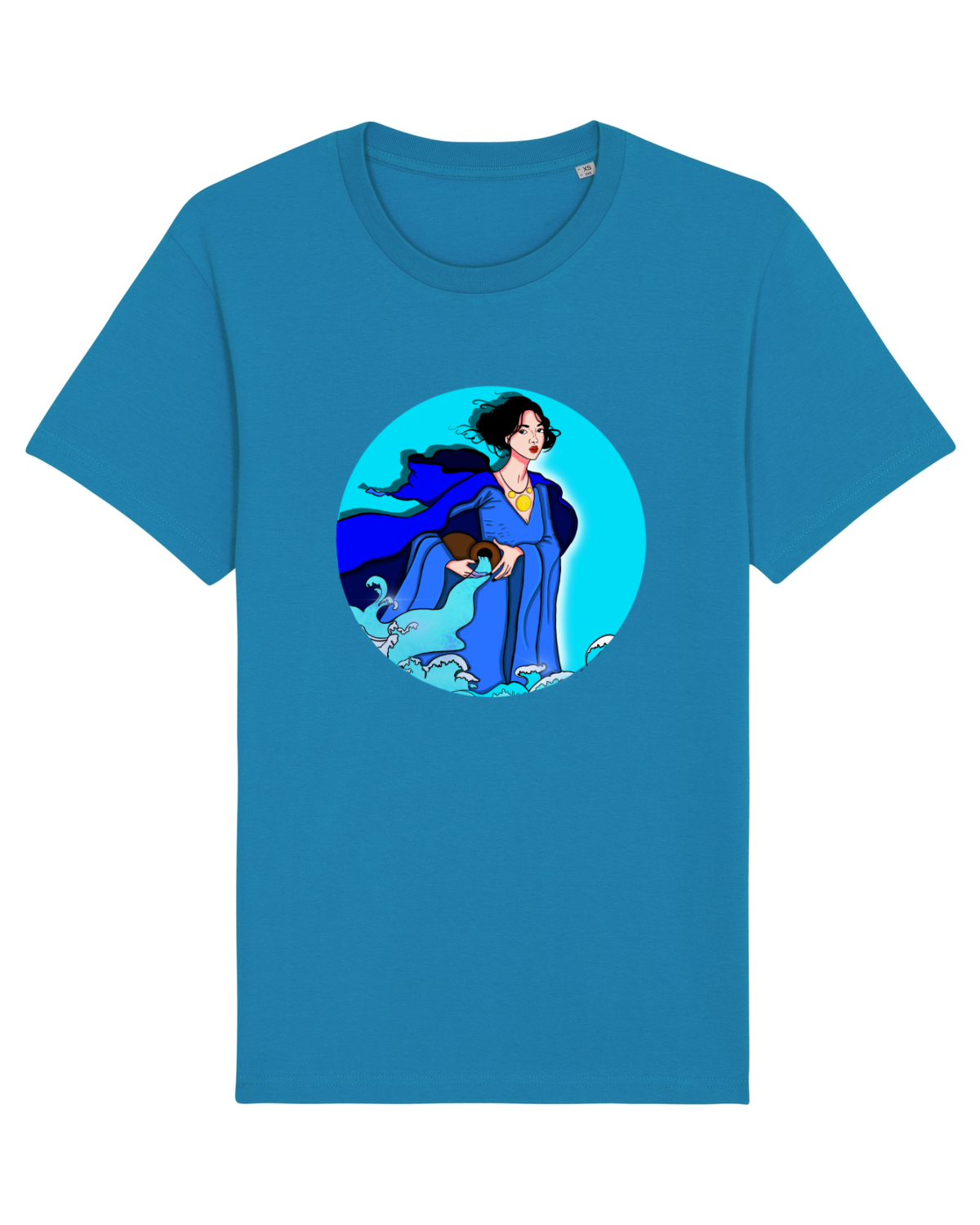 Tricou mânecă scurtă Unisex Rocker Azur