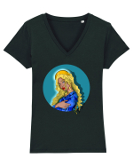 Fecioara  Tricou mânecă scurtă guler V Damă Evoker