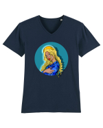 Fecioara  Tricou mânecă scurtă guler V Bărbat Presenter