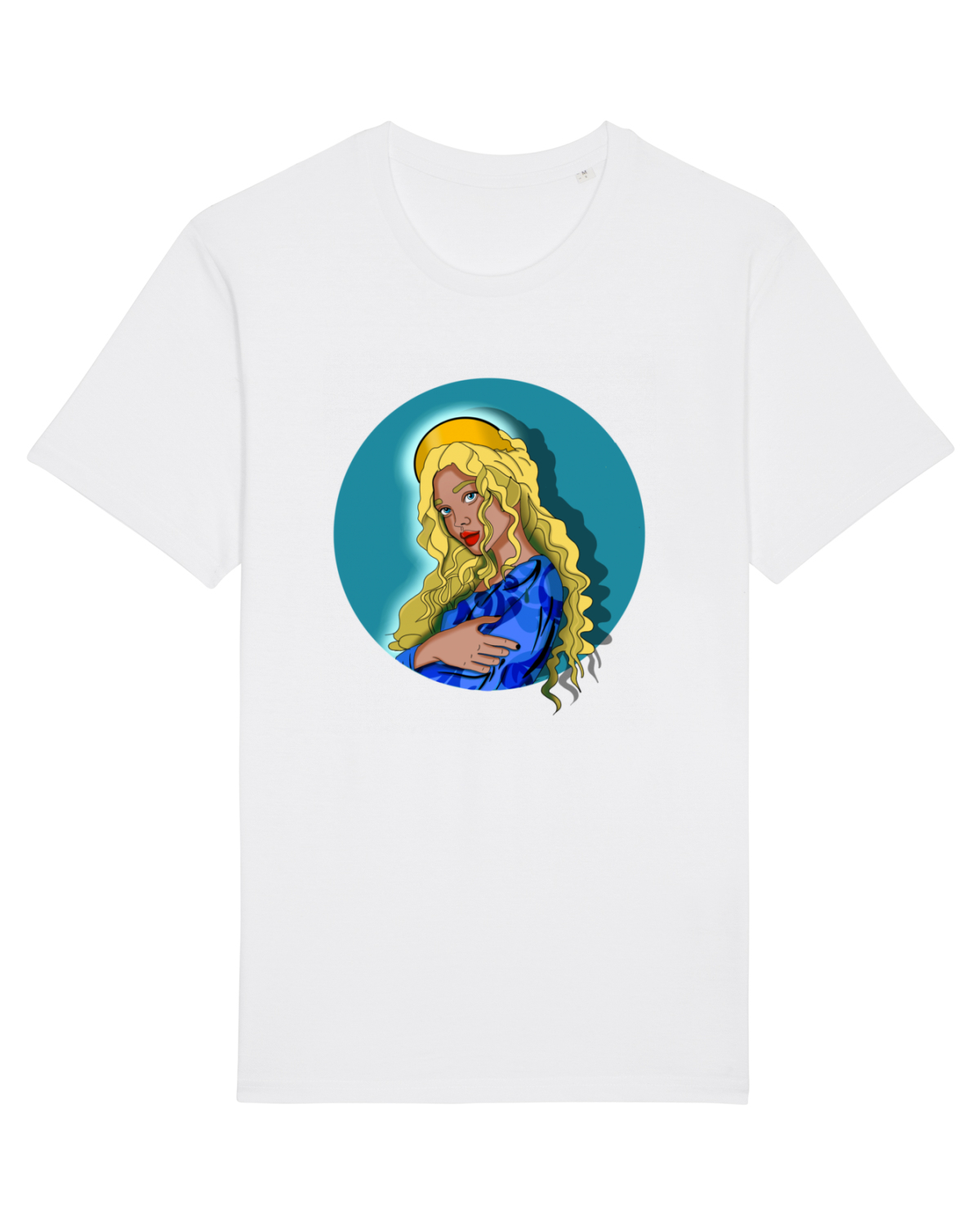 Tricou mânecă scurtă Unisex Rocker White