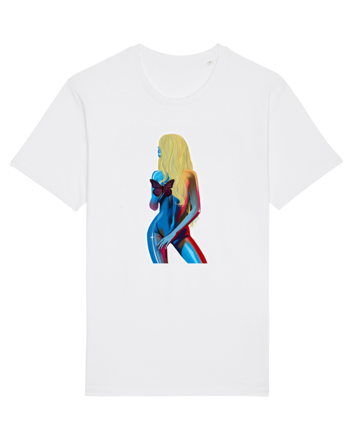 Tricou mânecă scurtă Unisex Rocker White
