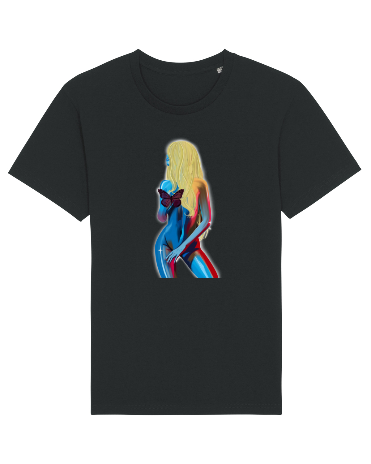 Tricou mânecă scurtă Unisex Rocker Black