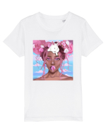 Fata aesthetic cu iepuraș  Tricou mânecă scurtă  Copii Mini Creator