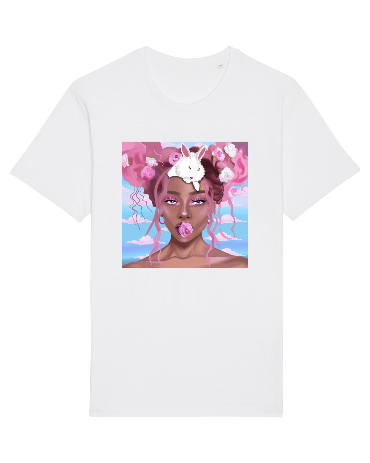 Tricou mânecă scurtă Unisex Rocker White