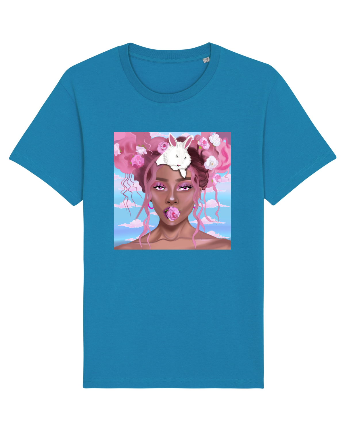 Tricou mânecă scurtă Unisex Rocker Azur