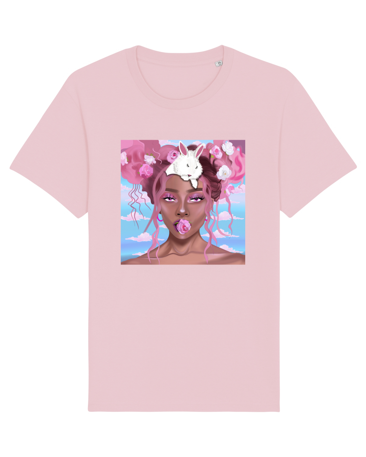 Tricou mânecă scurtă Unisex Rocker Cotton Pink