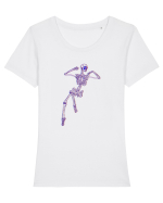 Schelete 3d Tricou mânecă scurtă guler larg fitted Damă Expresser